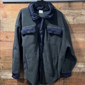 Blue Buttercup Men's Gray and Navy Jacket size large